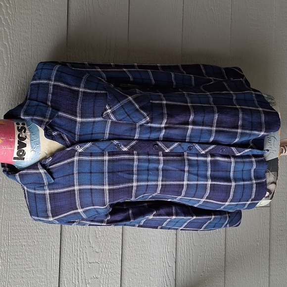 Rails Hunter Metallic Plaid button down shirt size Medium - Picture 2 of 10